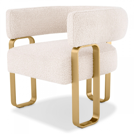 Fotolii -   Scaun Capricorn bouclé crem 116759 EICHHOLTZ