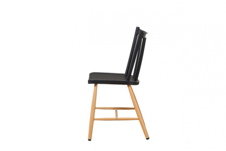 Scaun Charleston - Fara Brate - Negru/Lemn, KH010100238 - King [2]