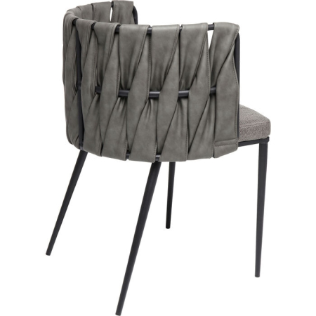 Scaun Cheerio 55x52x75 cm, Gri Lăcuit - Kare Design [4]