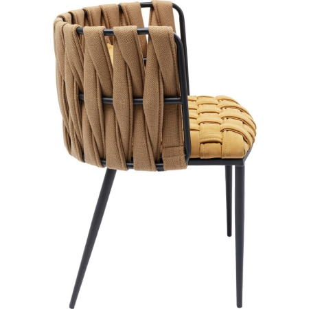 Scaun Cheerio 55x52x75 cm, Țesătură Poliuretanată Galben - Kare Design [1]