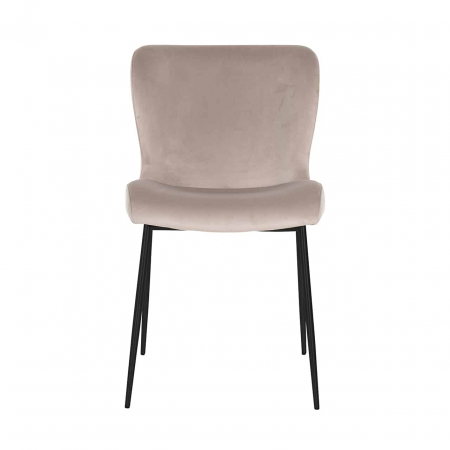 Scaun Darby kaki / negru ignifugat (FR-Quartz 903 Khaki), S4509 FR KHAKI VELVET - Richmond Interiors [3]