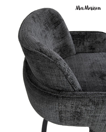 Scaun de Bar Bora 55x55x106 cm, Negru - MaMaison [5]