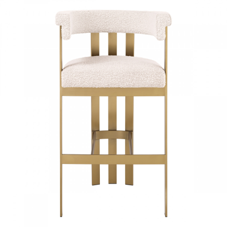   Scaun de bar Clubhouse bouclé crem 115726 EICHHOLTZ [1]
