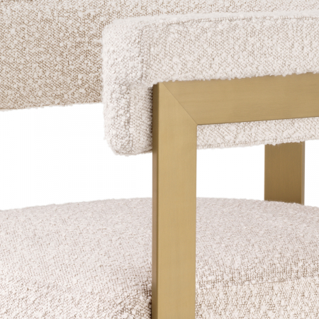   Scaun de bar Clubhouse bouclé crem 115726 EICHHOLTZ [4]