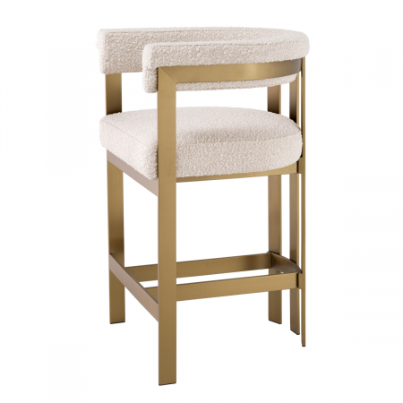   Scaun de bar Clubhouse bouclé crem 115727 EICHHOLTZ [2]