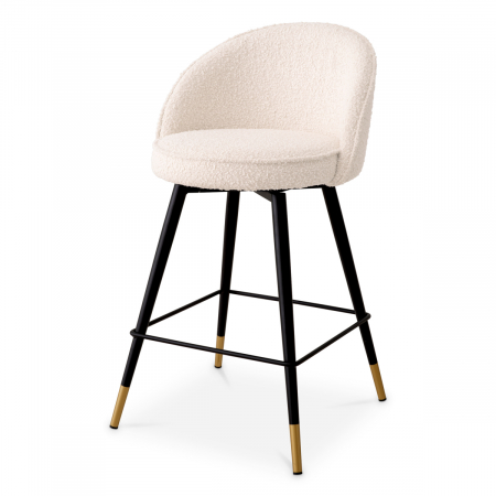   Scaun de bar Cooper bouclé crem set de 2 117901 EICHHOLTZ [1]