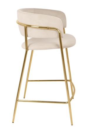 Scaun de Bar Delta 65 58x56x92 cm, Bej - King Home [1]