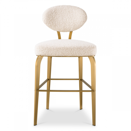  Scaun de bar Dorrego bouclé crem 117642 EICHHOLTZ [1]