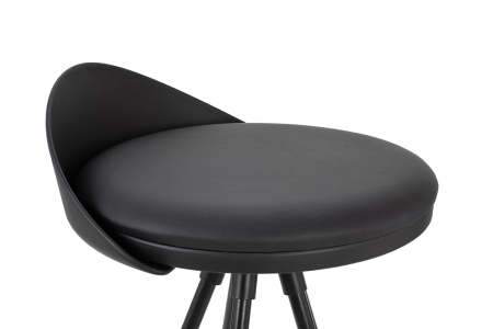Scaun de Bar Lanza 76 57x57x86 cm, Negru - King Home [4]