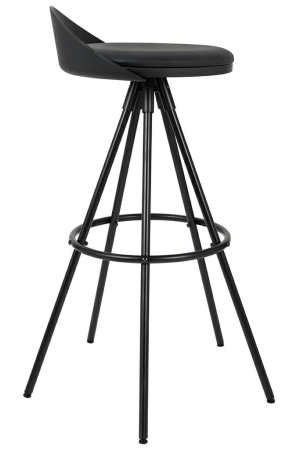 Scaun de Bar Lanza 76 57x57x86 cm, Negru - King Home [3]