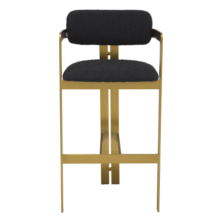   Scaun de bar Donato finisaj din alamă periată bouclé crem 115048 EICHHOLTZ [6]