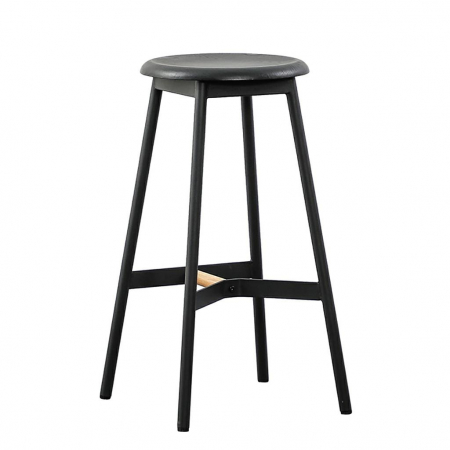 Scaune de bar - Scaun de bar negru Rayko-65 cm lemn/metal, KH010100926 - King