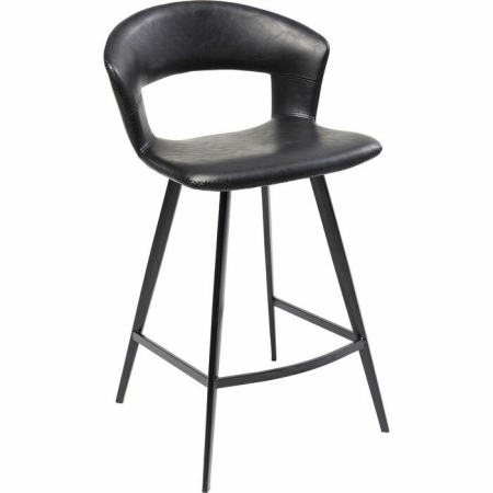 Produse - Scaun de Bar Reunion 53x53x90,5 cm, Negru - Kare Design