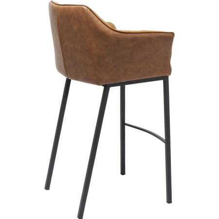 Scaun de Bar Thinktank 2 65x55x106 cm, Oțel Maro - Kare Design [1]