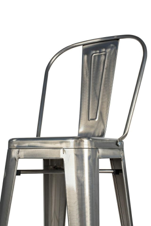 Scaun de Bar Tower Big Back 43x43x117 cm, Metal Lacuit - King Home [3]