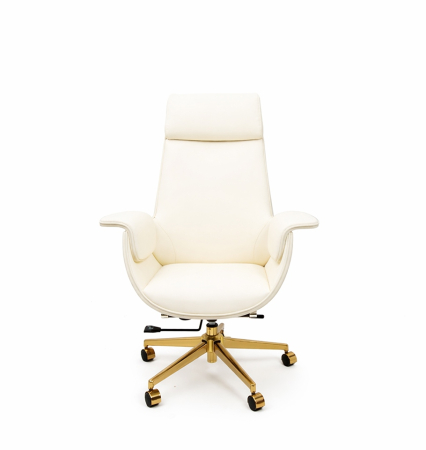 Scaun de Birou Admiral, Piele Ecologică Bej - King Home [5]