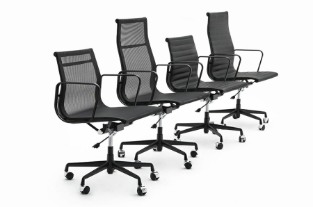 Scaun de Birou Aeron Prestige Plus, Aluminiu Negru Satinat - King Home [1]
