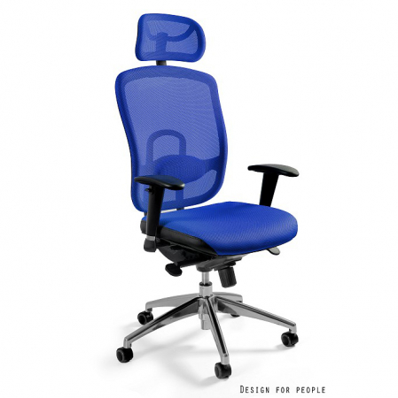 Scaun de birou ajustabil Vip diverse culori, spatar si tetiera tip mesh, W-80-1 - Unique [7]
