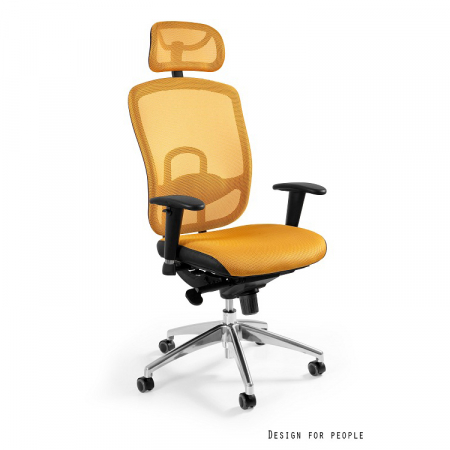Scaun de birou ajustabil Vip diverse culori, spatar si tetiera tip mesh, W-80-1 - Unique [0]