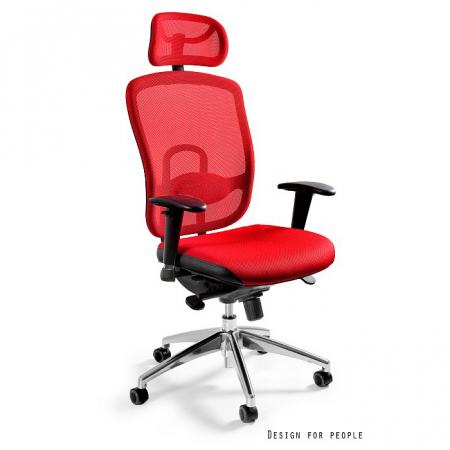 Scaun de birou ajustabil Vip diverse culori, spatar si tetiera tip mesh, W-80-1 - Unique [13]