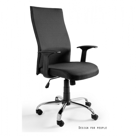 Scaune de birou - Scaun de birou Black on Black tapiterie material textil diverse culori, cotiere plastic, baza metal crom, inaltime reglabila, W-93A-LF-26 - Unique