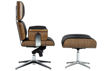 Scaun de Birou Lounge Business, Lemn Nuc - King Home [1]