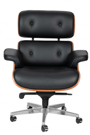 Scaun de Birou Lounge Gubernator Big, Oțel Negru - King Home [1]