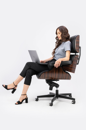 Scaun de Birou Lounge Gubernator, Negru - King Home [2]