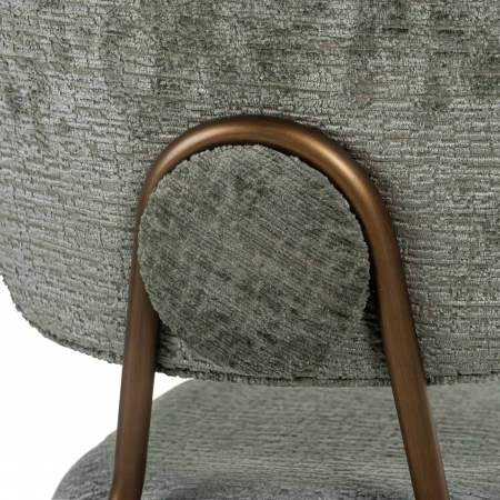 Scaun de birou Xenia thyme fusion / picioare aurite (Fusion thyme 206), S4522 THYME FUSION - Richmond Interiors [6]