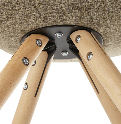 Scaun de design BOHEMY petice in stil scandinav material textil / lemn, CH01230DI - Kokoon [10]