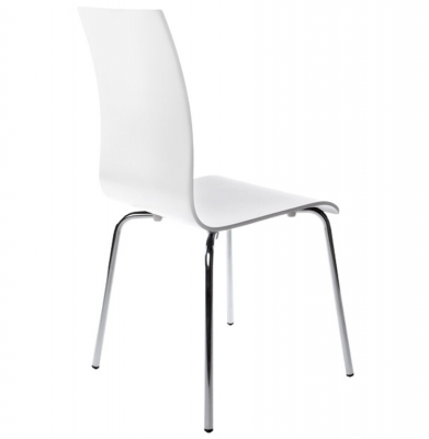 Scaun de design horeca CLASSIC alb lemn / otel, CH00060WH - Kokoon [1]