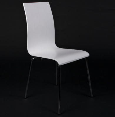 Scaun de design horeca CLASSIC alb lemn / otel, CH00060WH - Kokoon [2]