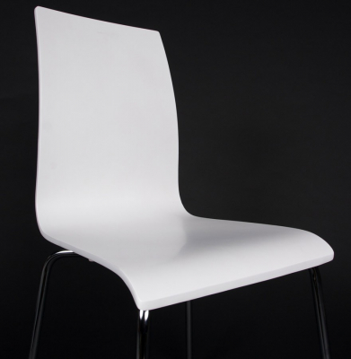 Scaun de design horeca CLASSIC alb lemn / otel, CH00060WH - Kokoon [3]