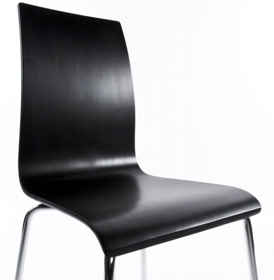 Scaun de design horeca CLASSIC negru lemn / otel, CH00050BL - Kokoon [2]