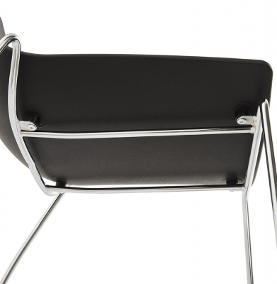 Scaun de design negru TIKADA polipropilena / otel, CH01150BL - Kokoon [10]