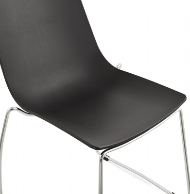 Scaun de design negru TIKADA polipropilena / otel, CH01150BL - Kokoon [5]