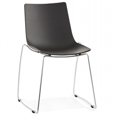 Scaune - Scaun de design negru TIKADA polipropilena / otel, CH01150BL - Kokoon
