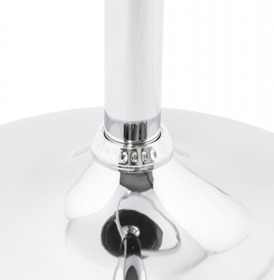 Scaun bar rotund piele ecologica neagra Atlantis, picior metal crom inaltime reglabila, BS00800BL - Kokoon [12]