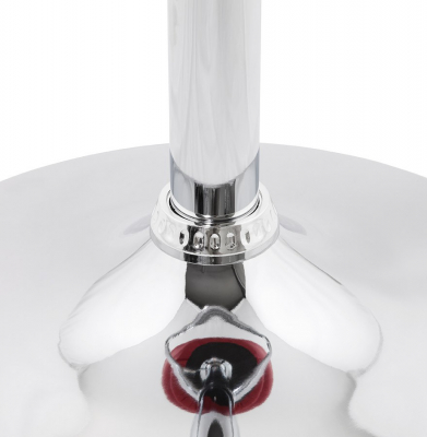 Scaun bar rotund piele ecologica rosie Atlantis, picior metal crom, BS00830RE - Kokoon [13]