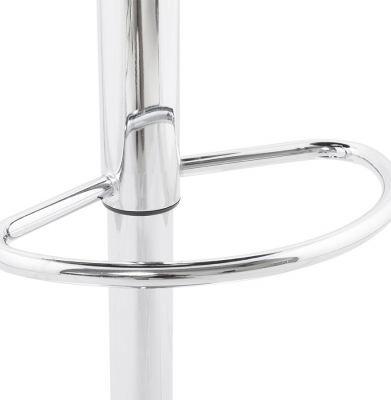 Scaun bar rotund piele ecologica rosie Atlantis, picior metal crom, BS00830RE - Kokoon [11]