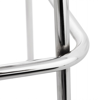 Scaun bar negru mat lemn curbat Cobe fara brate, picioare subtiri metal crom, BS00220BL - Kokoon [7]