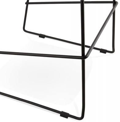 Scaun inalt bar gri tapitat Cooper II premium, stil modern, picioare negre subtiri otel, BS01690DG - Kokoon [10]