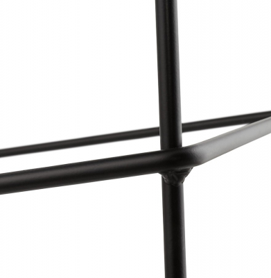 Scaun inalt bar gri tapitat Cooper II premium, stil modern, picioare negre subtiri otel, BS01690DG - Kokoon [9]