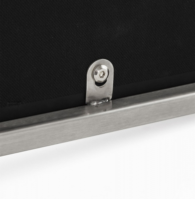 Scaun bar modern patrat Meto II tapitat piele ecologica neagra, picioare otel inoxidabil, BS00780BL - Kokoon [13]