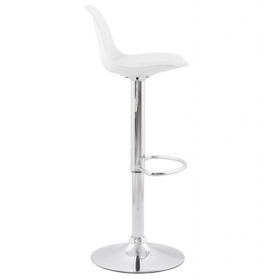 Scaun de design pentru bar reglabil SUKI alb / crom, BS00850WHWH - Kokoon [2]
