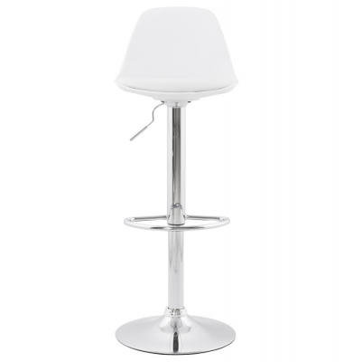 Scaun de design pentru bar reglabil SUKI alb / crom, BS00850WHWH - Kokoon [1]