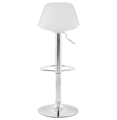 Scaun de design pentru bar reglabil SUKI alb / crom, BS00850WHWH - Kokoon [4]