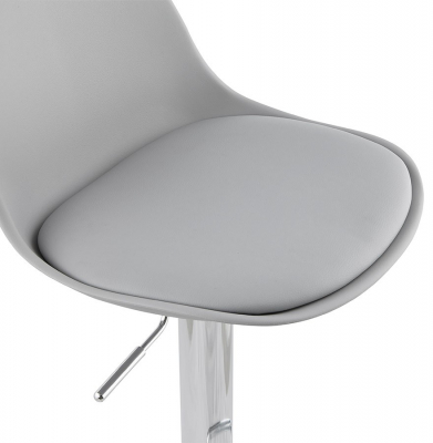 Scaun de design pentru bar reglabil SUKI gri / crom, BS01320GRGR - Kokoon [8]