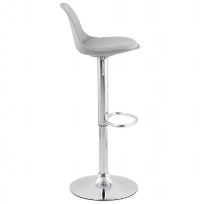 Scaun de design pentru bar reglabil SUKI gri / crom, BS01320GRGR - Kokoon [2]