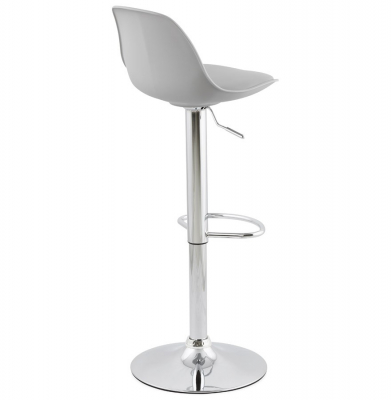 Scaun de design pentru bar reglabil SUKI gri / crom, BS01320GRGR - Kokoon [3]